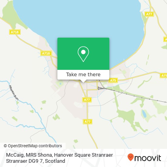 McCaig, MRS Shona, Hanover Square Stranraer Stranraer DG9 7 map