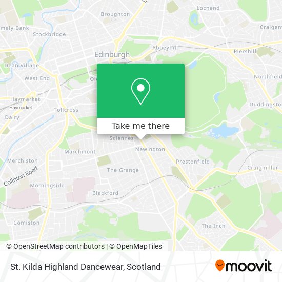 St. Kilda Highland Dancewear map
