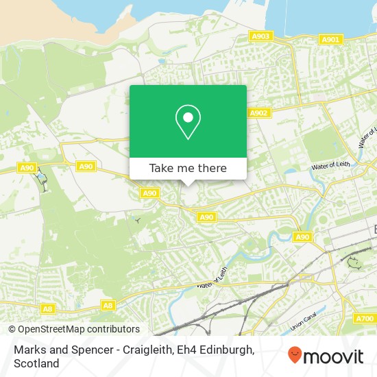 Marks and Spencer - Craigleith, Eh4 Edinburgh map