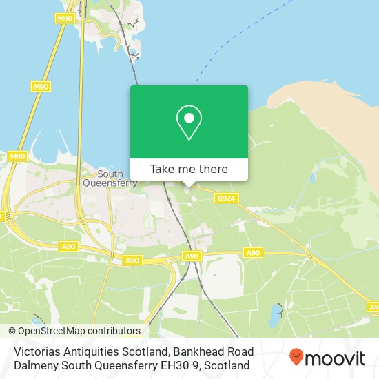 Victorias Antiquities Scotland, Bankhead Road Dalmeny South Queensferry EH30 9 map