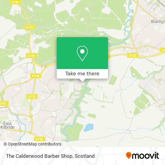 The Calderwood Barber Shop map