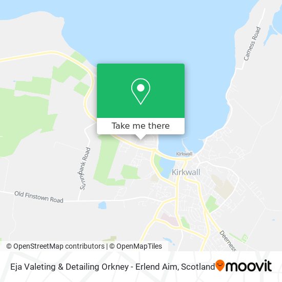 Eja Valeting & Detailing Orkney - Erlend Aim map