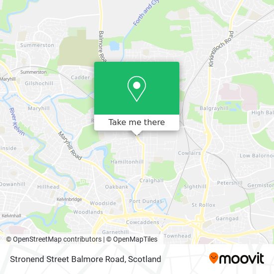 Stronend Street Balmore Road map