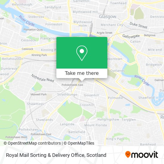 Royal Mail Sorting & Delivery Office map