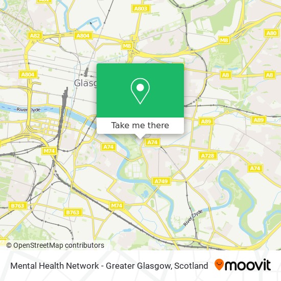 Mental Health Network - Greater Glasgow map