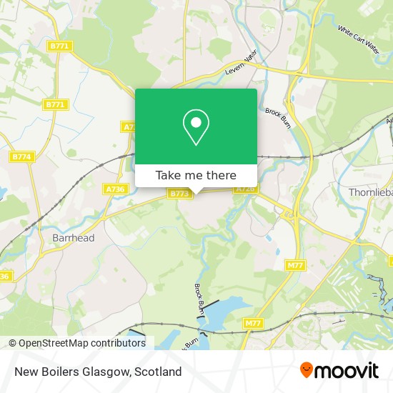 New Boilers Glasgow map