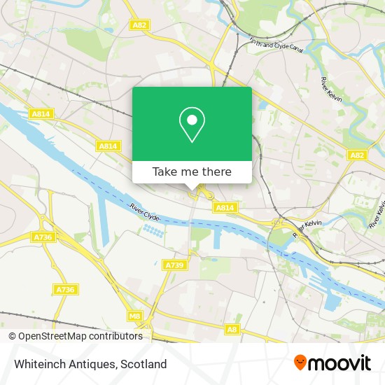 Whiteinch Antiques map