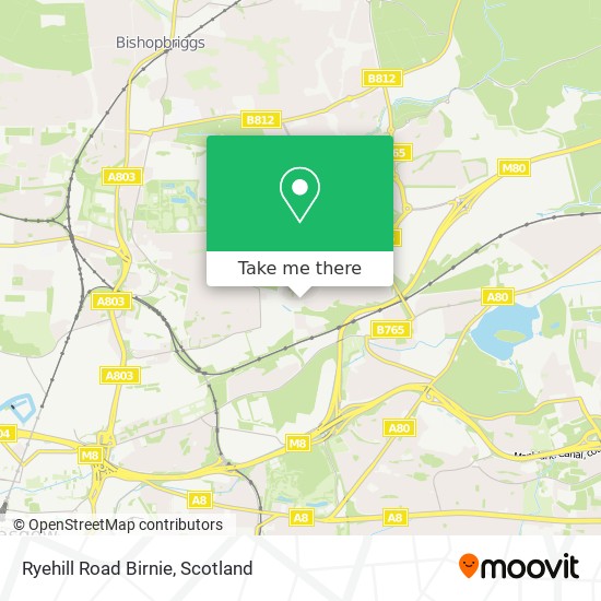 Ryehill Road Birnie map