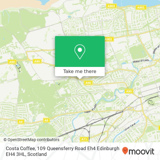 Costa Coffee, 109 Queensferry Road Eh4 Edinburgh EH4 3HL map