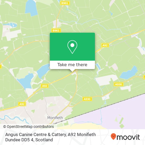 Angus Canine Centre & Cattery, A92 Monifieth Dundee DD5 4 map