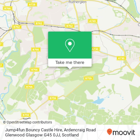 Jump4fun Bouncy Castle Hire, Ardencraig Road Glenwood Glasgow G45 0JJ map