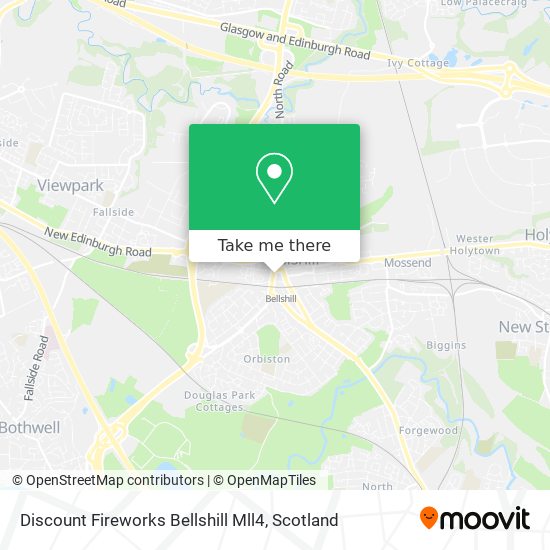 Discount Fireworks Bellshill Mll4 map