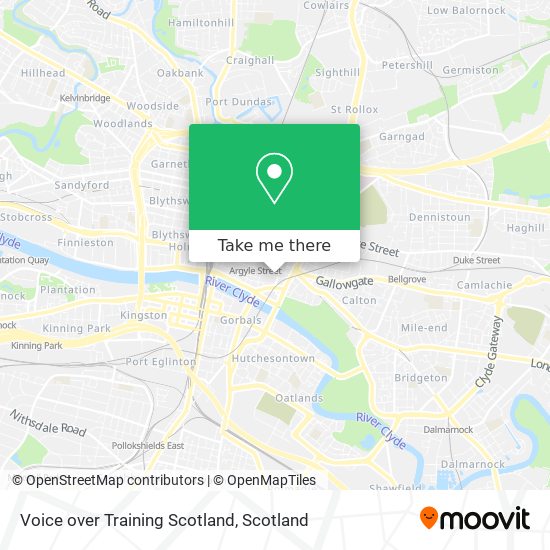 Voice over Training Scotland map