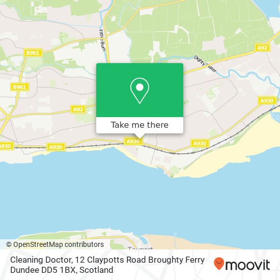 Cleaning Doctor, 12 Claypotts Road Broughty Ferry Dundee DD5 1BX map