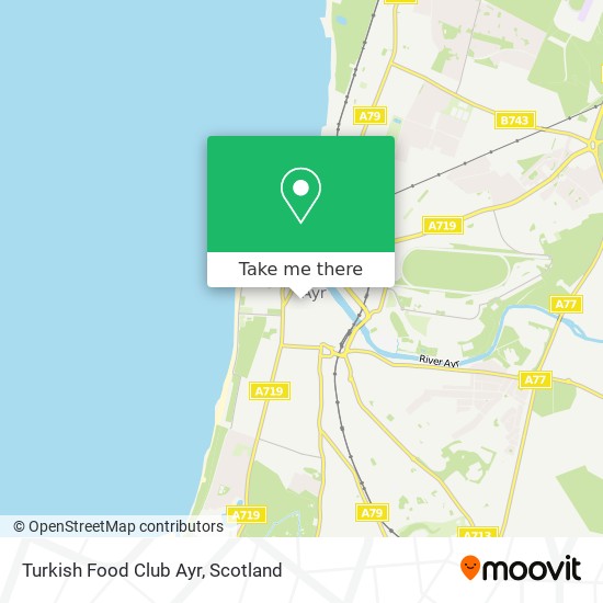 Turkish Food Club Ayr map