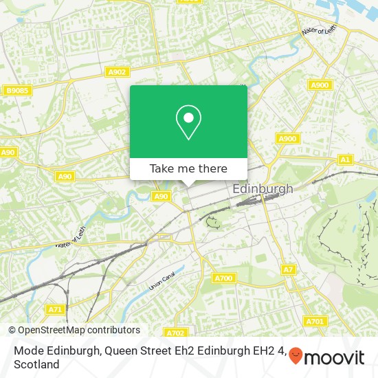 Mode Edinburgh, Queen Street Eh2 Edinburgh EH2 4 map