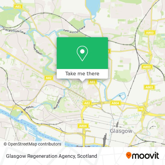 Glasgow Regeneration Agency map