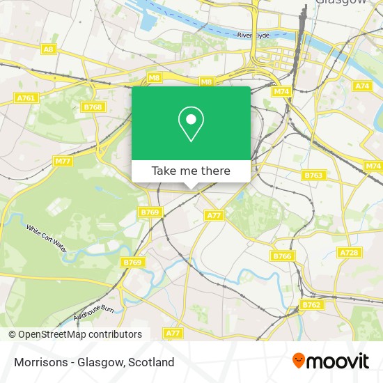 Morrisons - Glasgow map