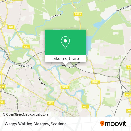 Waggy Walking Glasgow map