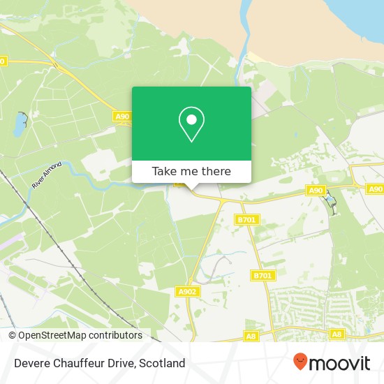 Devere Chauffeur Drive map