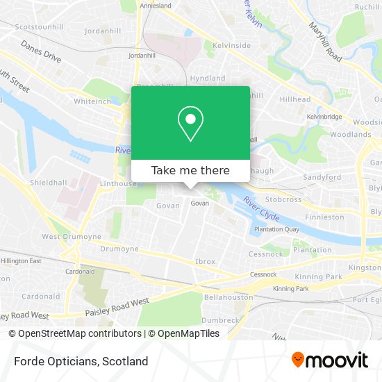 Forde Opticians map