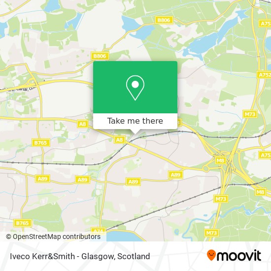 Iveco Kerr&Smith - Glasgow map