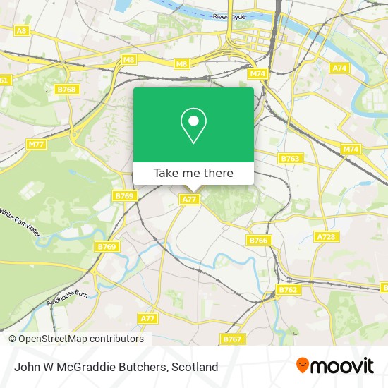 John W McGraddie Butchers map