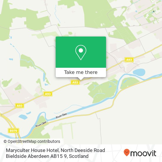 Maryculter House Hotel, North Deeside Road Bieldside Aberdeen AB15 9 map