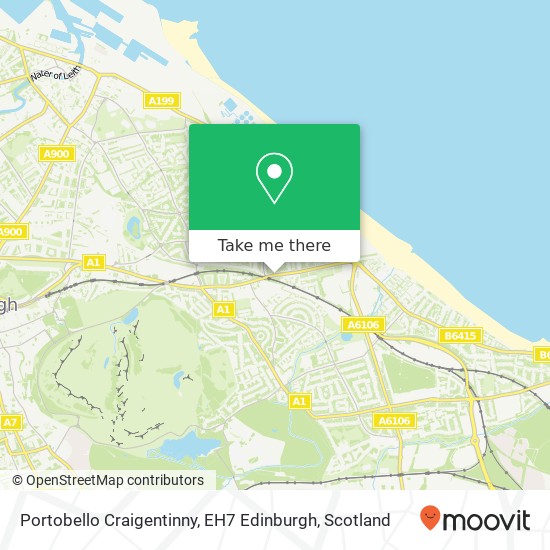 Portobello Craigentinny, EH7 Edinburgh map