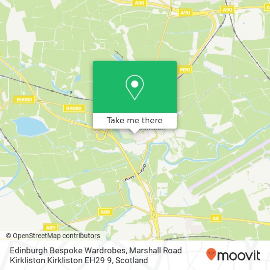 Edinburgh Bespoke Wardrobes, Marshall Road Kirkliston Kirkliston EH29 9 map