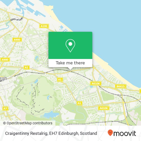 Craigentinny Restalrig, EH7 Edinburgh map