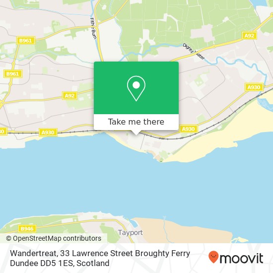 Wandertreat, 33 Lawrence Street Broughty Ferry Dundee DD5 1ES map
