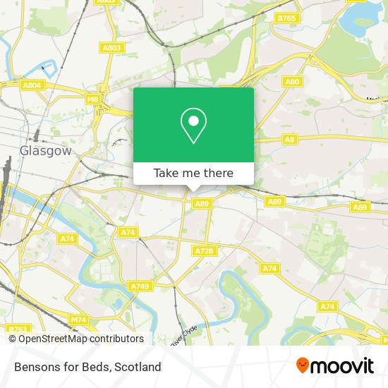 Bensons for Beds map