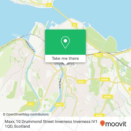 Maxx, 10 Drummond Street Inverness Inverness IV1 1QD map