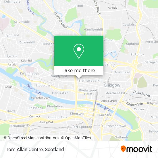 Tom Allan Centre map