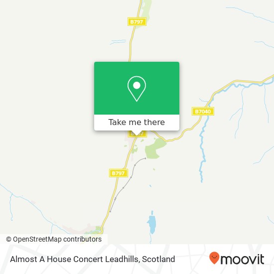 Almost A House Concert Leadhills map
