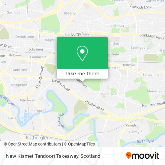 New Kismet Tandoori Takeaway map