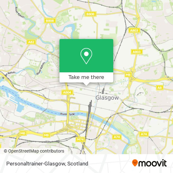 Personaltrainer-Glasgow map