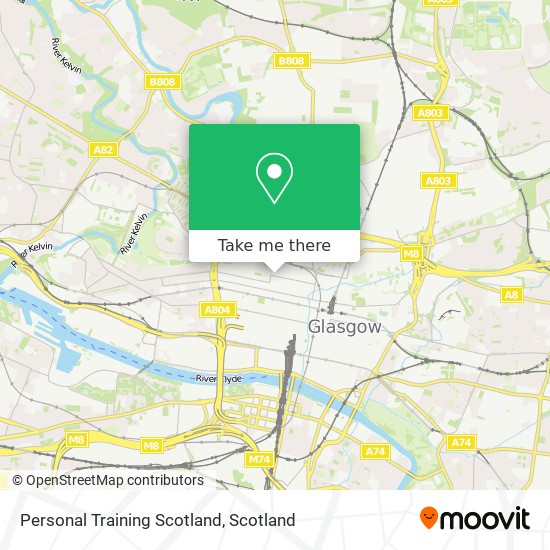 Personal Training Scotland map