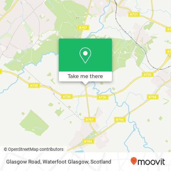 Glasgow Road, Waterfoot Glasgow map