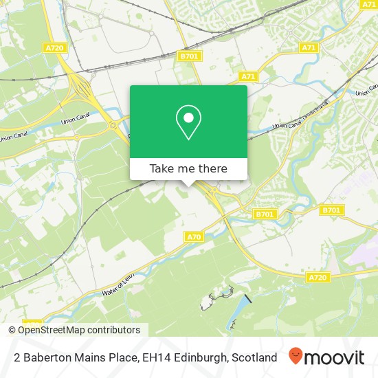 2 Baberton Mains Place, EH14 Edinburgh map