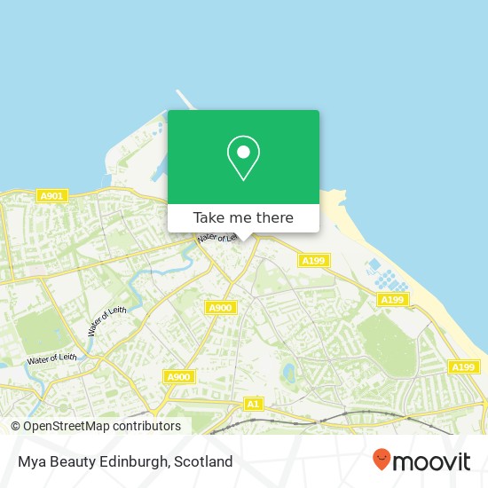 Mya Beauty Edinburgh map