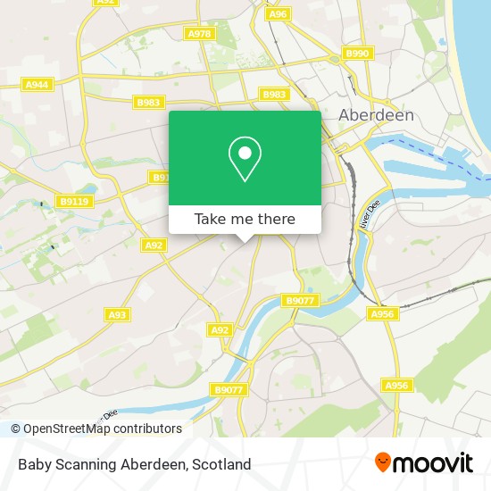 Baby Scanning Aberdeen map