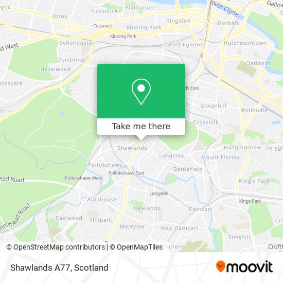 Shawlands A77 map