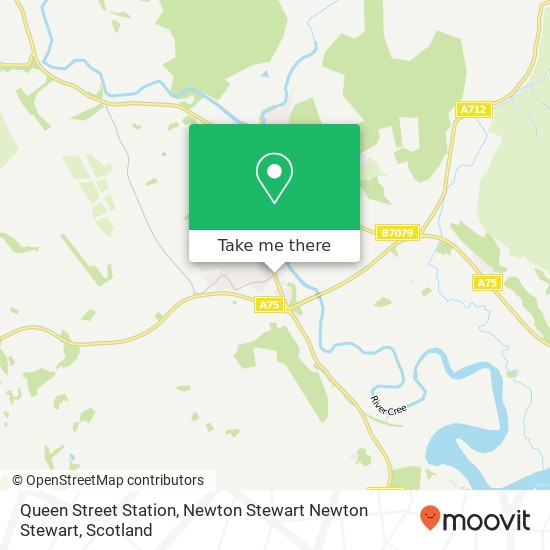 Queen Street Station, Newton Stewart Newton Stewart map
