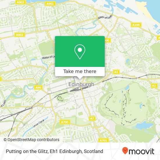 Putting on the Glitz, Eh1 Edinburgh map