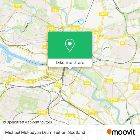 Michael McFadyen Drum Tuition map