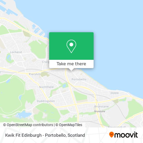 Kwik Fit Edinburgh - Portobello map