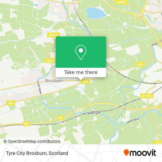 Tyre City Broxburn map