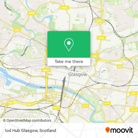 Iod Hub Glasgow map